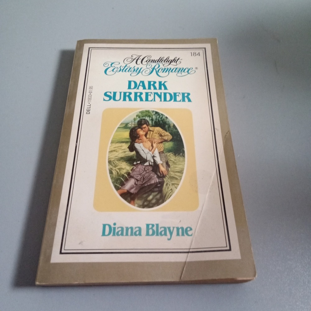 Dark Surrender Diana Blayne Candlelight Ecstasy Romance 184 Dell 1983 Paperback